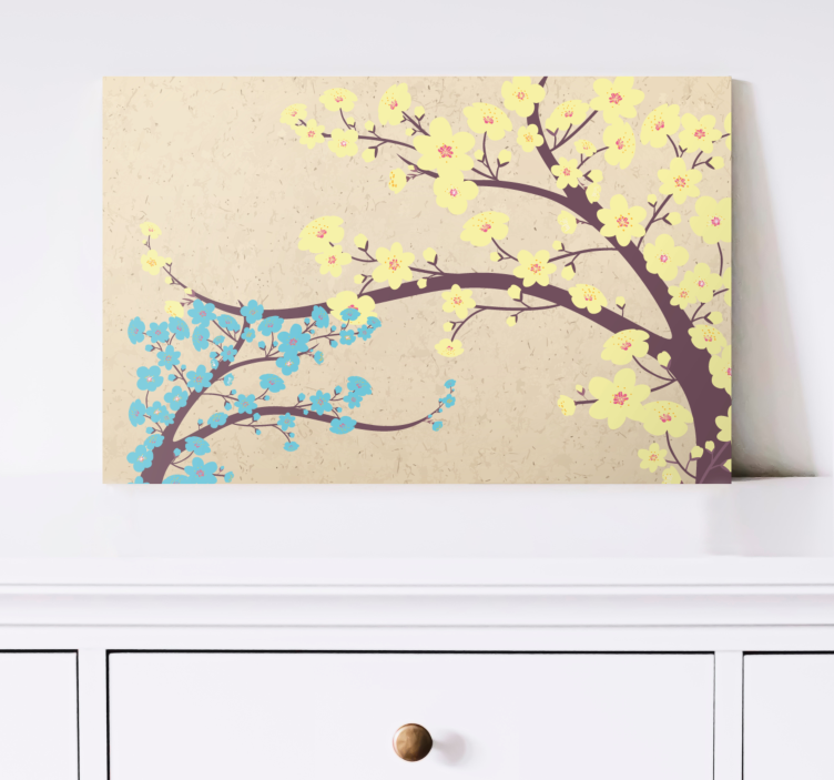 Tableau fleurs et plantes branches en fleurs - TenStickers