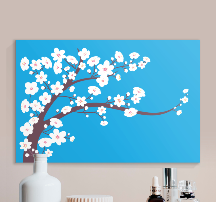Tableau fleurs et plantes cerisier en fleurs - TenStickers