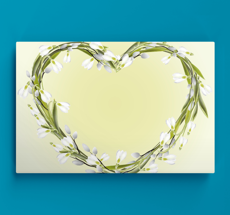 Tableau fleurs et plantes cœur de fleurs - TenStickers