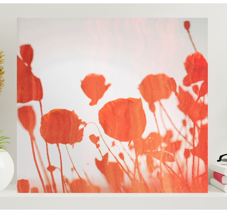 Tableau fleurs et plantes coquelicots délicats en fleurs - TenStickers