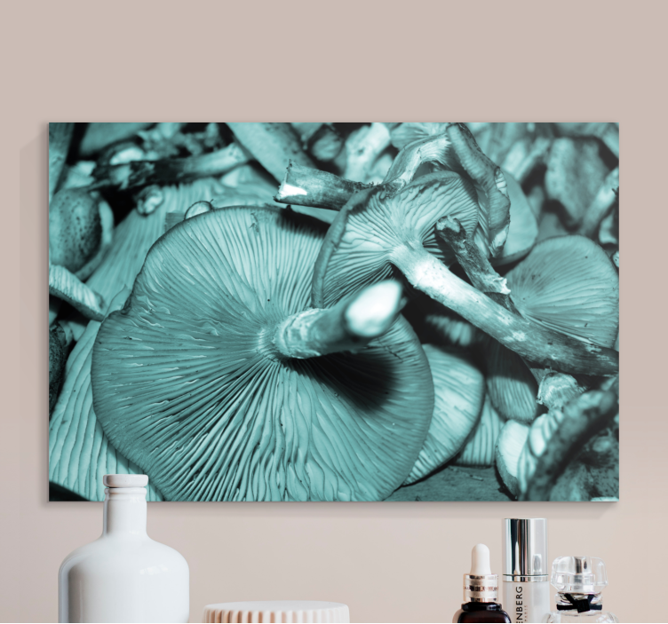 Tableau fleurs et plantes croissance de champignons - TenStickers