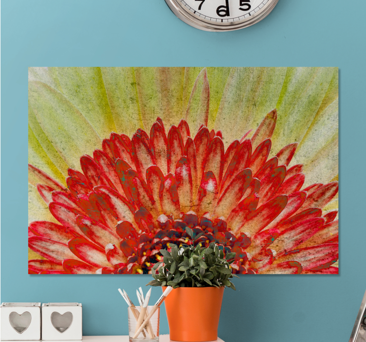 Tableau fleurs et plantes détail floral vibrant - TenStickers