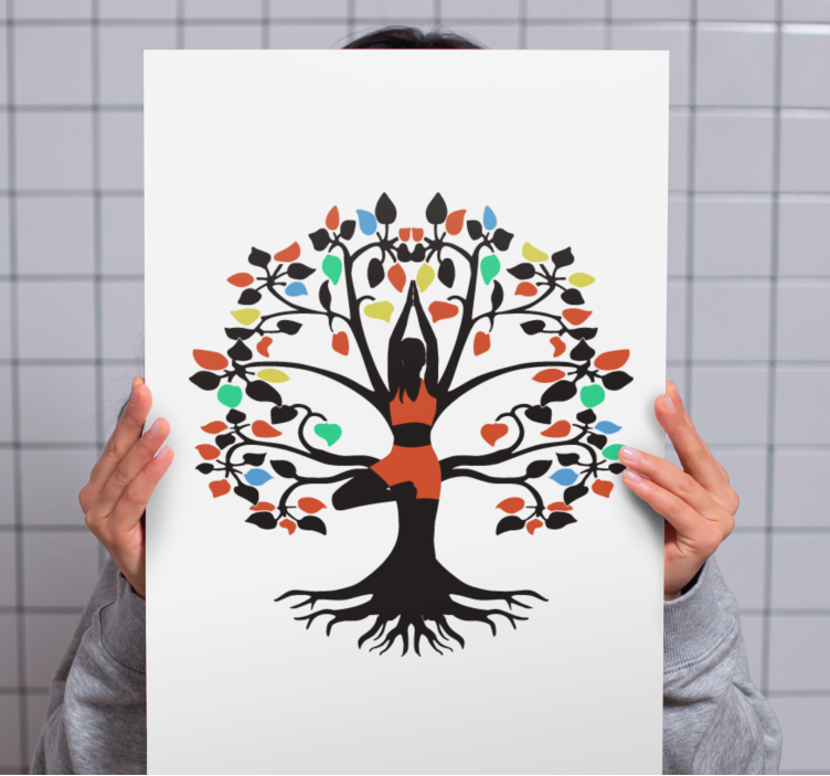 Tableau fleurs et plantes essence arborale de la vie - TenStickers