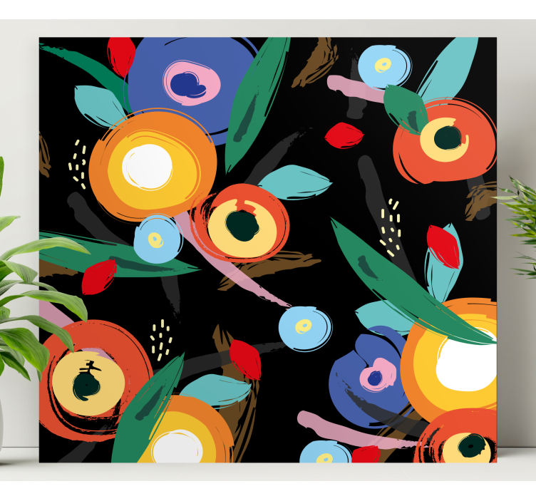 Tableau fleurs et plantes motif botanique vivant - TenStickers