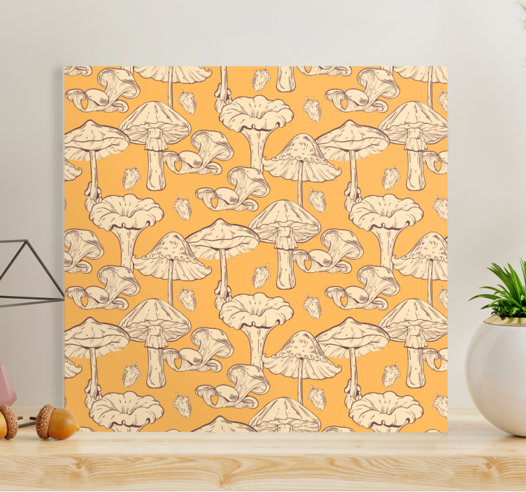 Tableau fleurs et plantes motif champignon - TenStickers