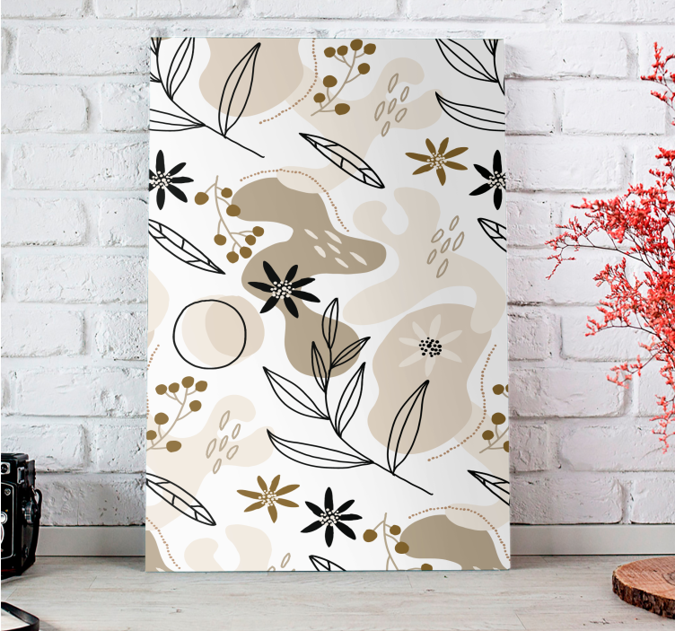 Tableau fleurs et plantes motif de plantes stylisé - TenStickers