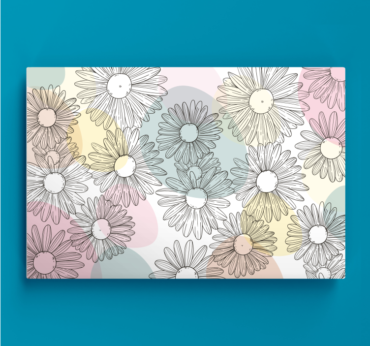 Tableau fleurs et plantes motif floral marguerites - TenStickers