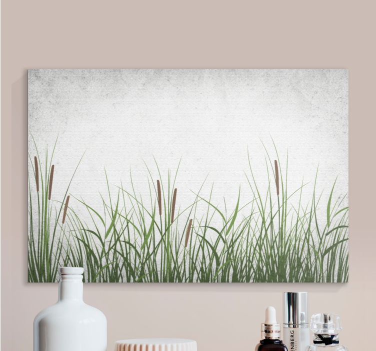 Tableau fleurs et plantes texture de gazon naturel - TenStickers