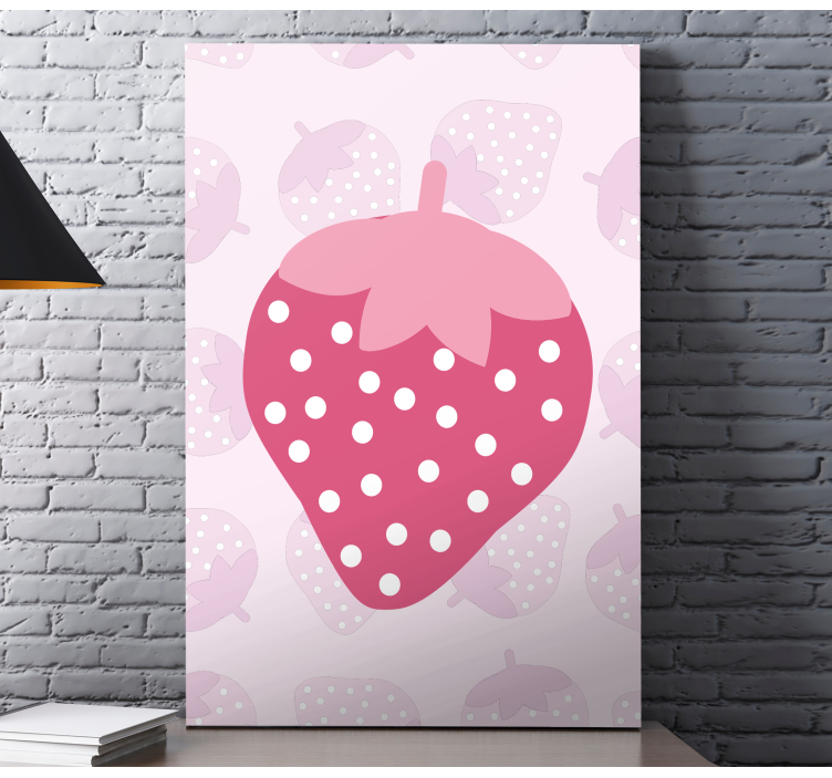 Tableau fruits grande icône de fraise - TenStickers