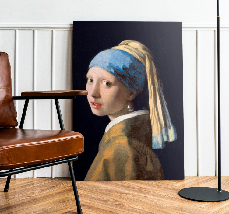 Tableau La Jeune Fille à la perle de Vermeer - TenStickers