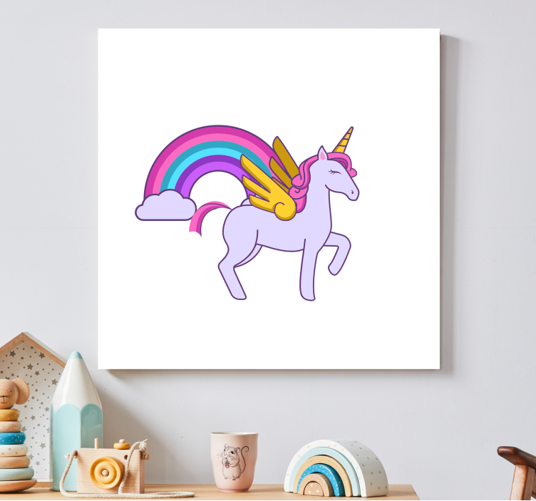 Tableau licorne fantaisie magique de licorne - TenStickers