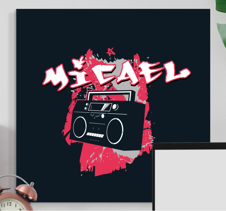 Tableau moderne vibe audio urbain - TenStickers