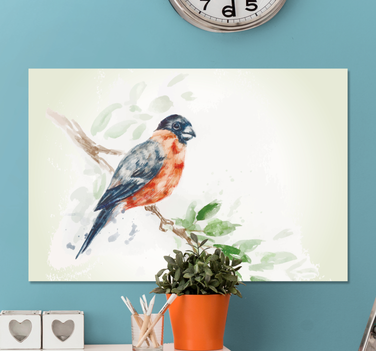Tableau oiseaux oiseau sur branche - TenStickers