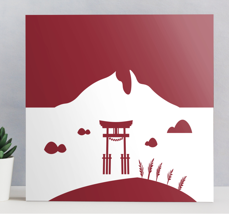Tableau oriental portail torii japonais - TenStickers