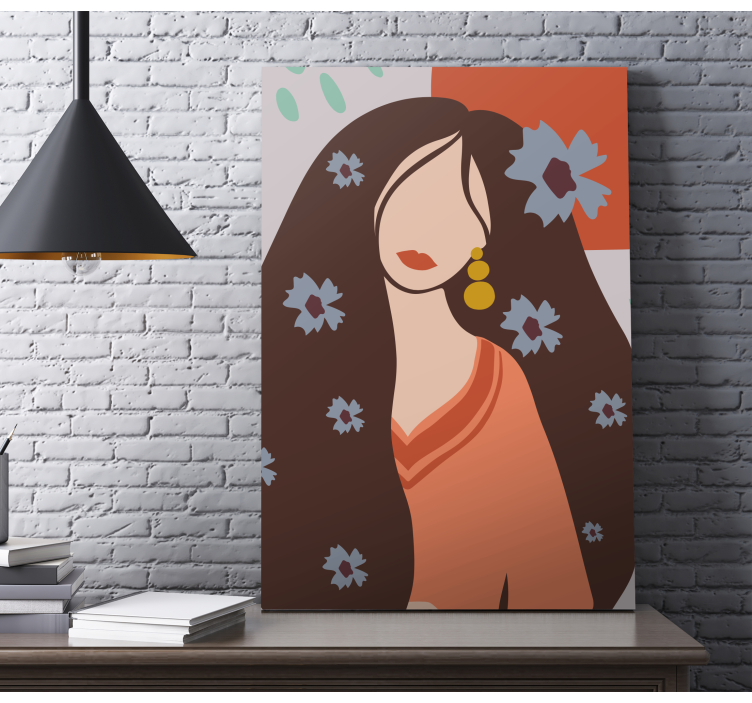 Tableau personnage portrait féminin chic - TenStickers