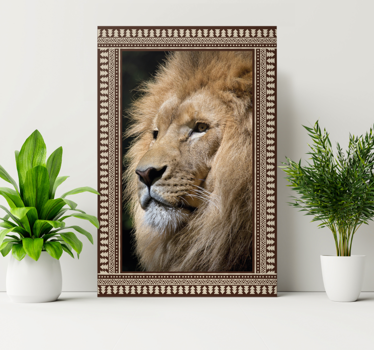 Tableau photo personnalisable contour bohémien - TenStickers