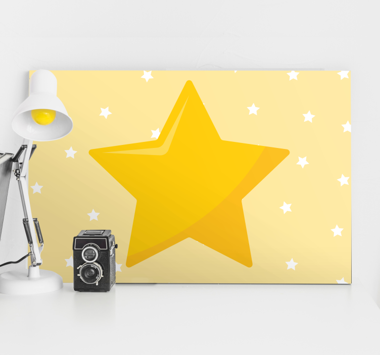 Tableau enfant étoile classique jaune - TenStickers