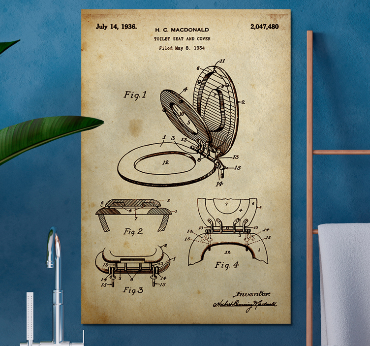 Tableau salle de bain Ancien - TenStickers