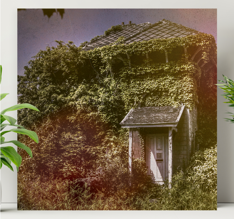 Tableau rustique cottage rustique abandonné - TenStickers