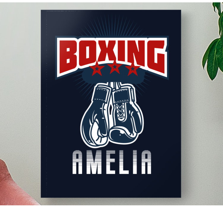 Tableau sports gant de boxe Émblem - TenStickers
