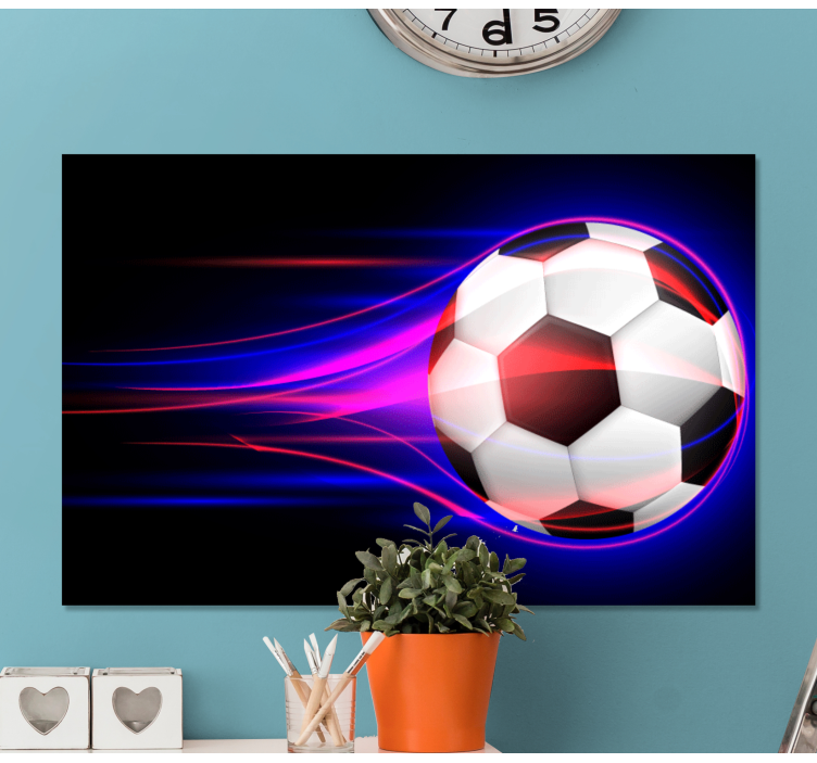 Tableau sports mouvement de football dynamique - TenStickers