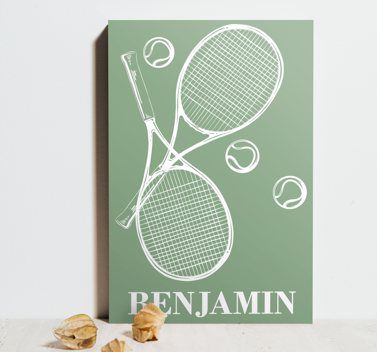 Tableau sports œuvres d'art de tennis personnalisées - TenStickers