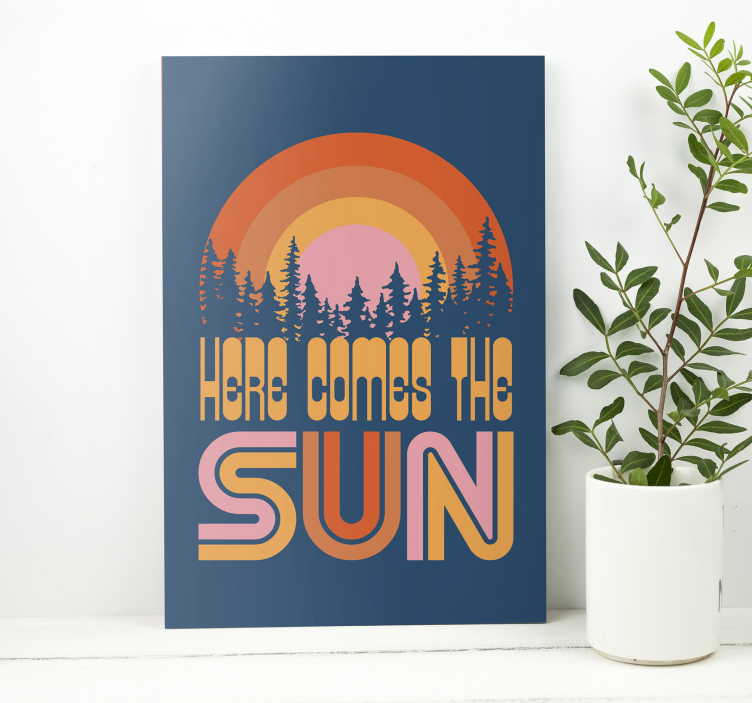Tableau musique Soleil vintage - TenStickers