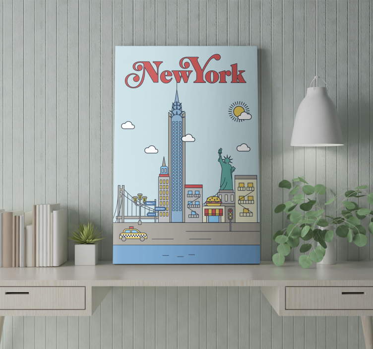 Tableau ville de New-York - TenStickers