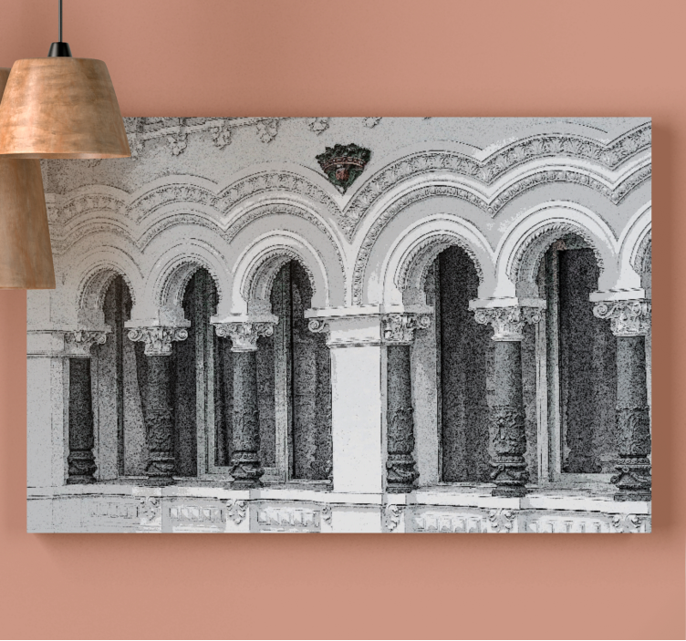 Tableau villes et pays design d'arches architecturales - TenStickers