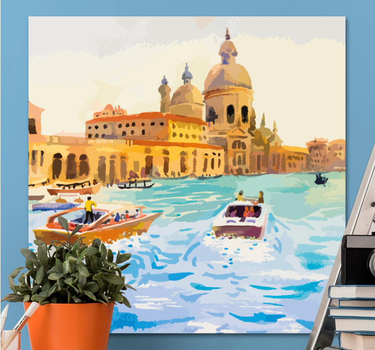Tableau villes et pays exploration des canaux de venise - TenStickers