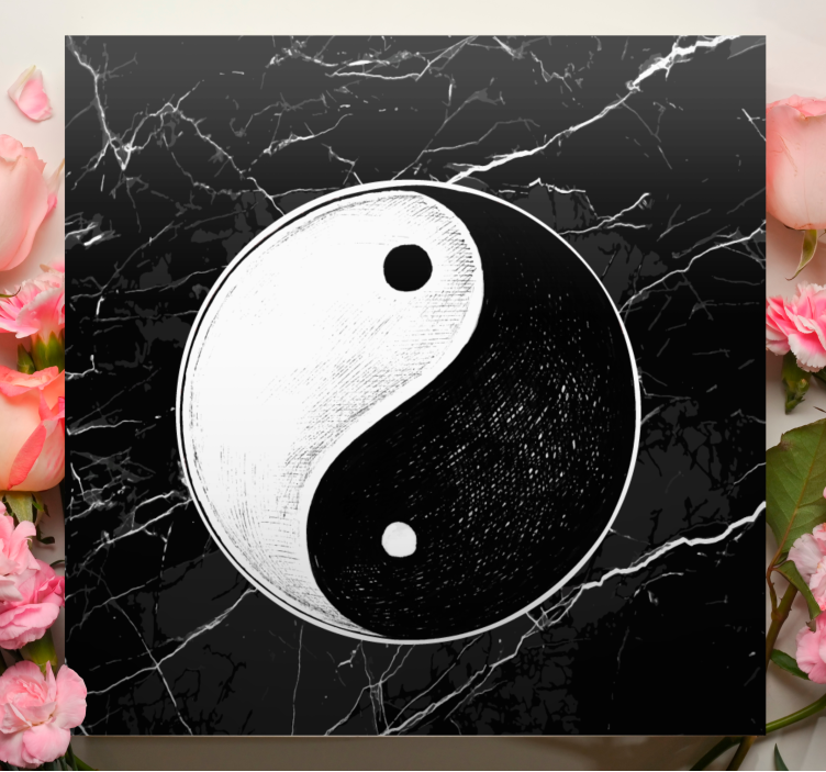 Tableau zen symbole yin yang - TenStickers
