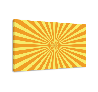 Tableau Coucher de soleil abstrait dans les tons oranges - TenStickers