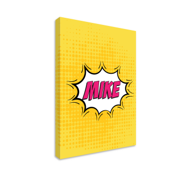 Tableau personnalisé texte Nom de bande dessinée - TenStickers