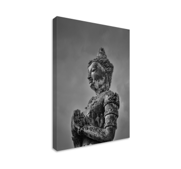 Tableau bouddha Buda gris - TenStickers