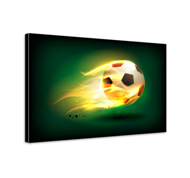 Tableau décoratif Football cool en feu - TenStickers