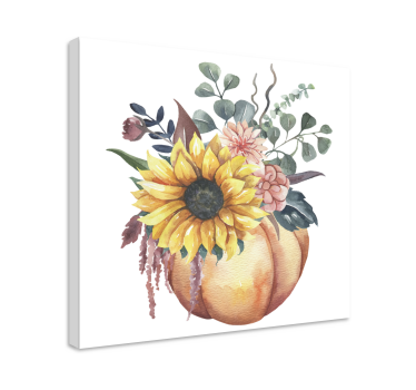 Tableau décoratif Tournesol et citrouille morts - TenStickers