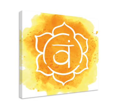 Tableau moderne Beau symbole du chakra sacré - TenStickers