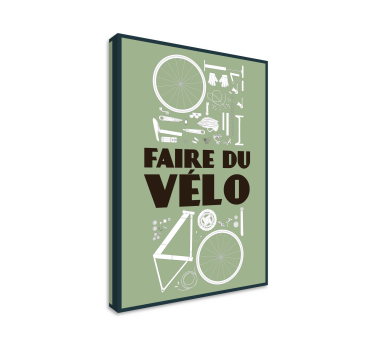 Tableau décoration murale pièces de vélo - TenStickers