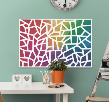 Mosaique tableau de couleurs - TenStickers