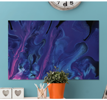 Tableau moderne Dégradé violet et bleu - TenStickers