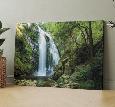 Tableau arbre Cascade en forêt - TenStickers
