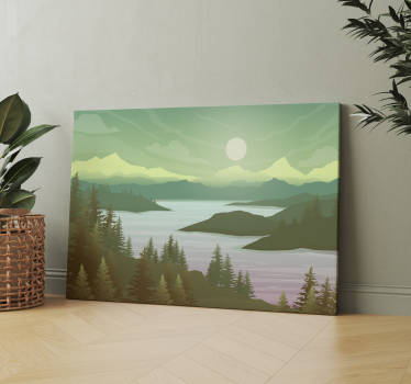 Tableau arbre Rivière et nature - TenStickers