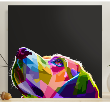 Tableau de chien Chien arc-en-ciel - TenStickers