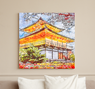 Tableau décoratif Arbres en fleurs japonais - TenStickers