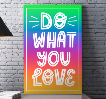 Tableau couleur arc-en-ciel avec texte - TenStickers