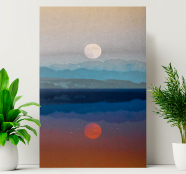 Tableau paysage Espace belle conception de lune - TenStickers