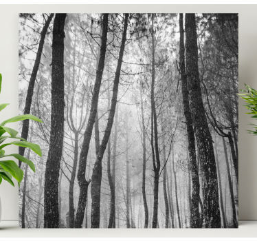 Tableau paysage Forêt brumeuse d'en haut - TenStickers