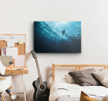 Tableau sports plongeur sous-marin - TenStickers