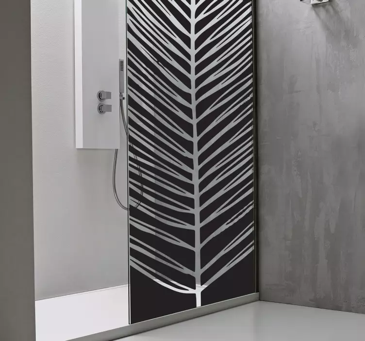 Sticker fenêtre feuille tropicale - TenStickers