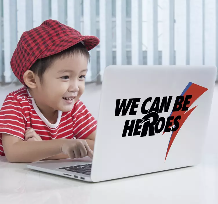 sticker texte we can be heroes - TenStickers